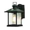Afx Lennon - 1-Light 12" Outdoor Wall Sconce - Black Finish - Clear Glass LNNW0711MBBK - alternate 1
